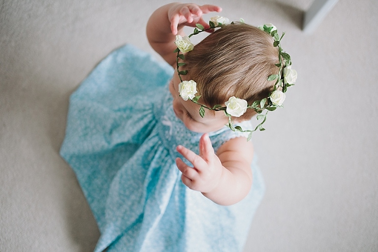 Mother and daughter photos, pastel nursery, DIY flower crown